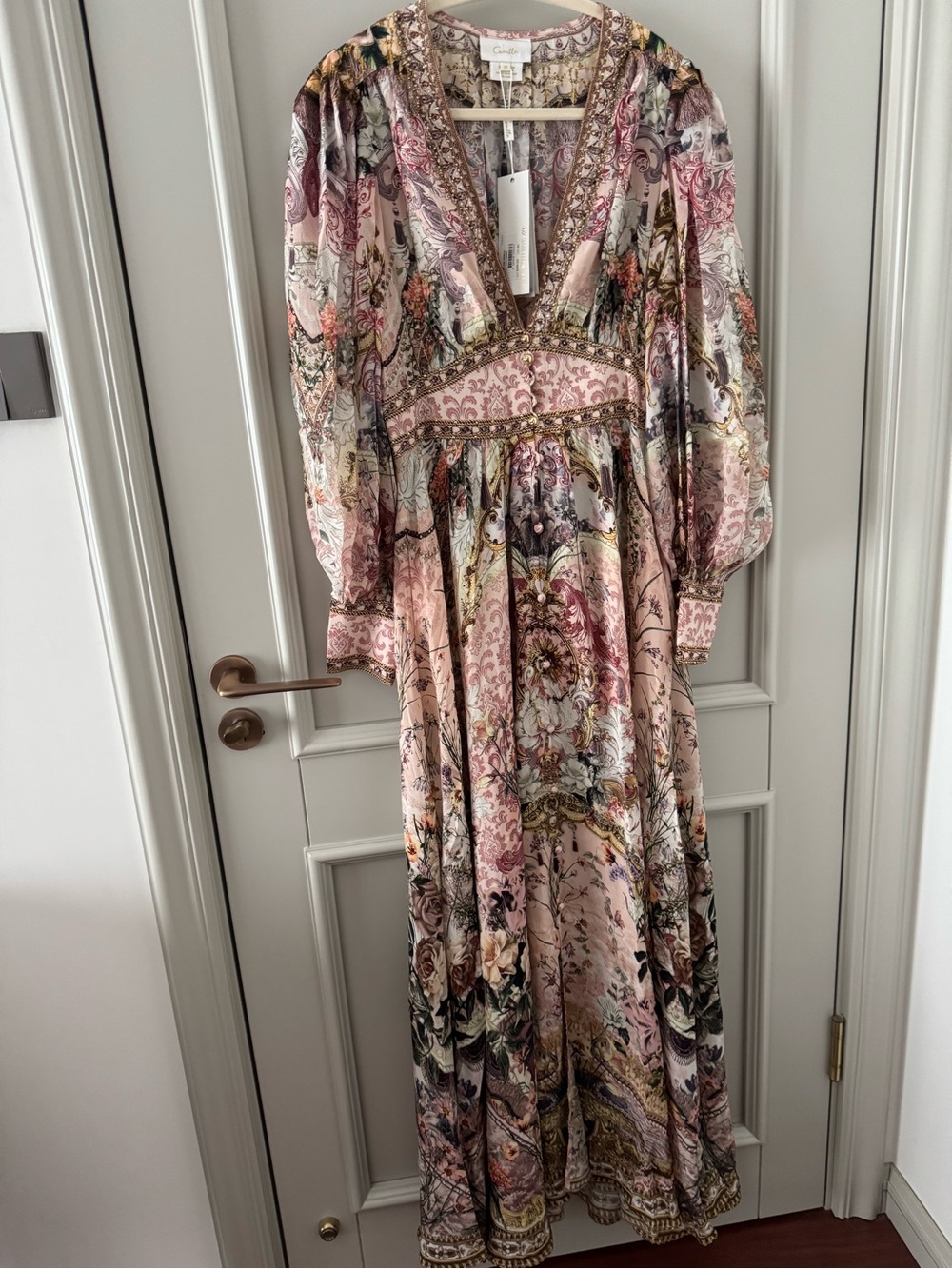 Camilla Kissed by the Prince Maxi silk dress - Picture 2 of 10